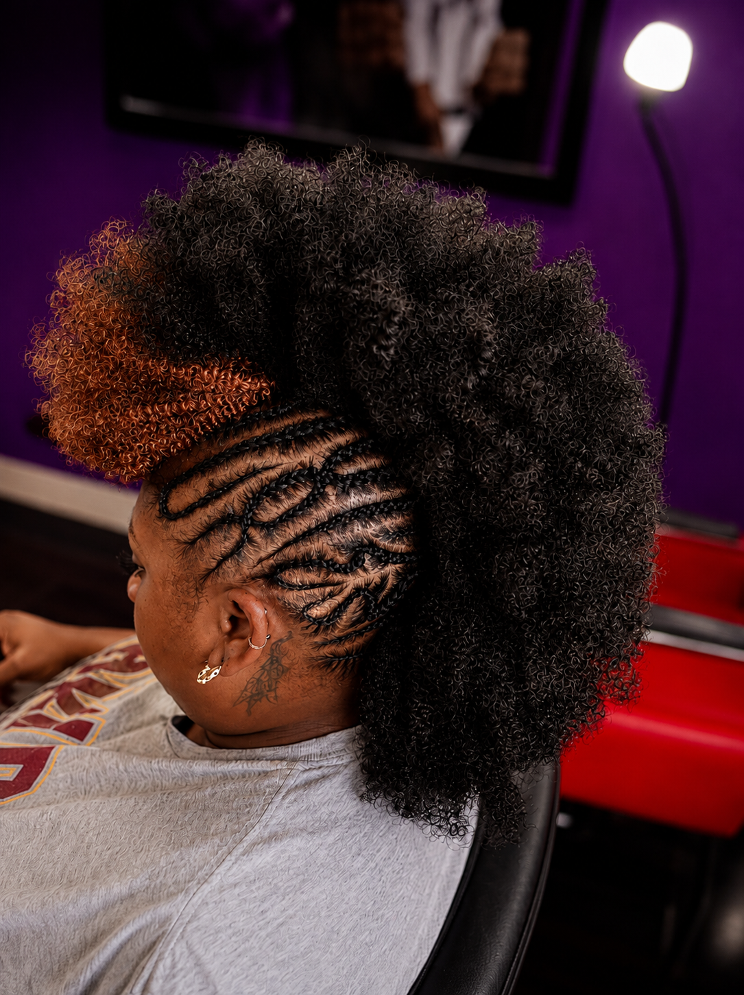 Mohawk Afro Style
