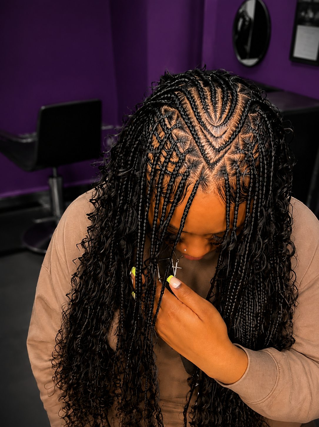 Cornrows Boho Flip