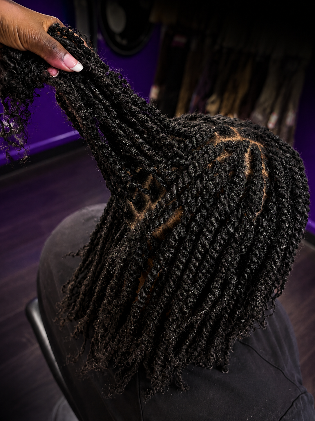 Twist & Twist With Own Natural Hair